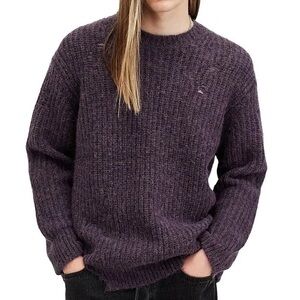 ALLSAINTS Slane Crewneck Sweater in Cosmic Purple Size L